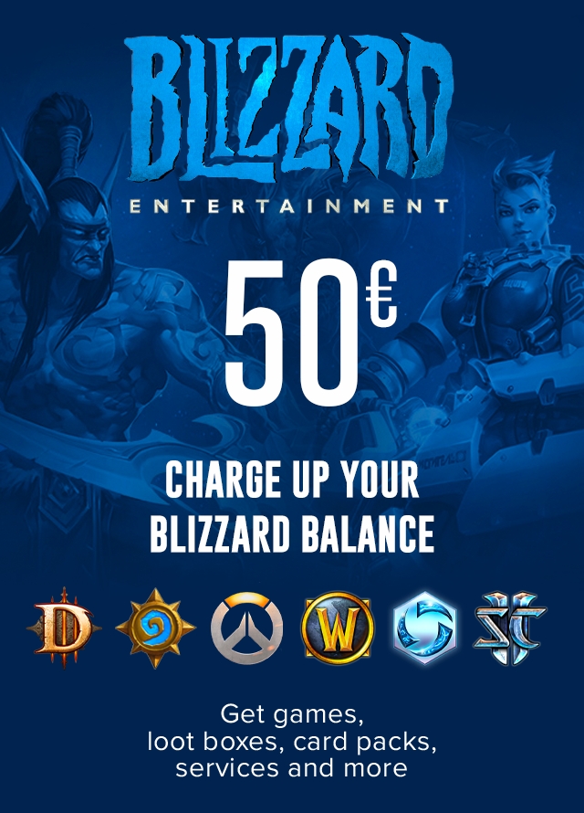 Подарочная карта Blizzard Battle net 50 EUR   | GameKeySoft