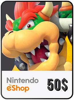 Карта оплаты Nintendo eShop на 50 USD  | GameKeySoft