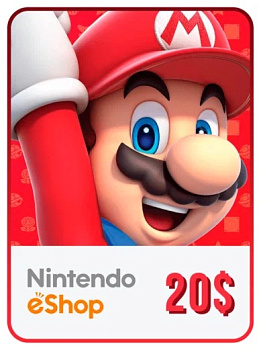 Карта оплаты Nintendo eShop на 20 USD  | GameKeySoft